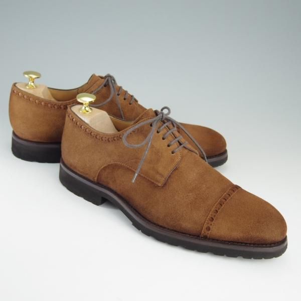 美品★(スペイン製)マグナーニ SIZE 39【★クォーターブローグ/14254】スエード/茶/メンズ/MAGNANNI★f431