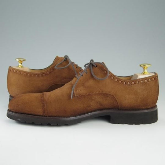 美品★(スペイン製)マグナーニ SIZE 39【★クォーターブローグ/14254】スエード/茶/メンズ/MAGNANNI★f431