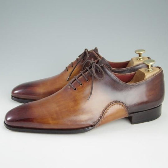 極上★(スペイン製)マグナーニ SIZE 41【定価8万円程度★オパンケ/ボロネーゼ製法】13232/プレーントゥ/カーフ/茶/MAGNANNI★f432