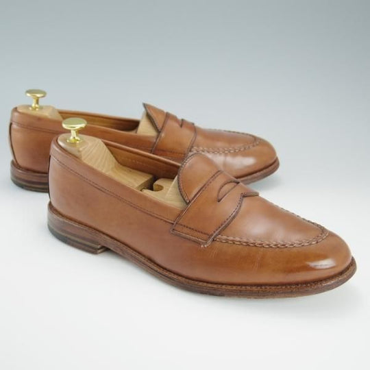 極上★オールデン 9.5D【貴重★ユナイテッドアローズ別注/コインローファー】6634B/カーフ/茶/UNITED ARROWS/ALDEN★f435