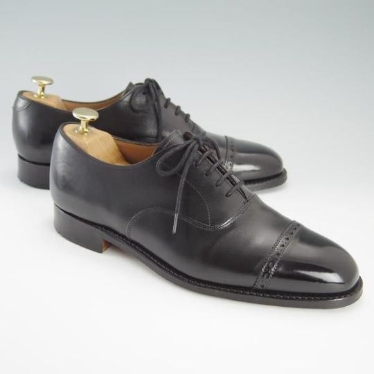 極上★(英)チーニー 7E【★ロイドフットウェア別注/(ハイライン)Mシリーズ】パンチドキャップトゥ/カーフ/黒/Lloyd Footwear/CHEANEY★f437