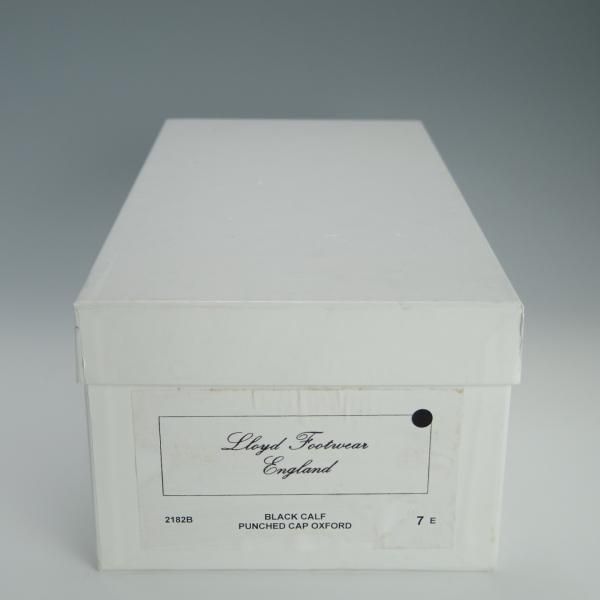 極上★(英)チーニー 7E【★ロイドフットウェア別注/(ハイライン)Mシリーズ】パンチドキャップトゥ/カーフ/黒/Lloyd Footwear/CHEANEY★f437