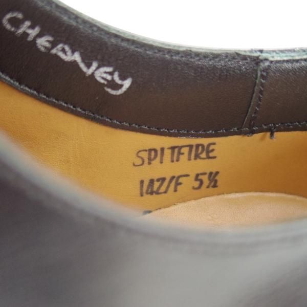美品★(英)チーニー 5.5F【貴重★AVIATOR COLLECTION1945/アビエーターコレクション/SPITFIRE】ストレートチップ/メンズ/CHEANEY★f438