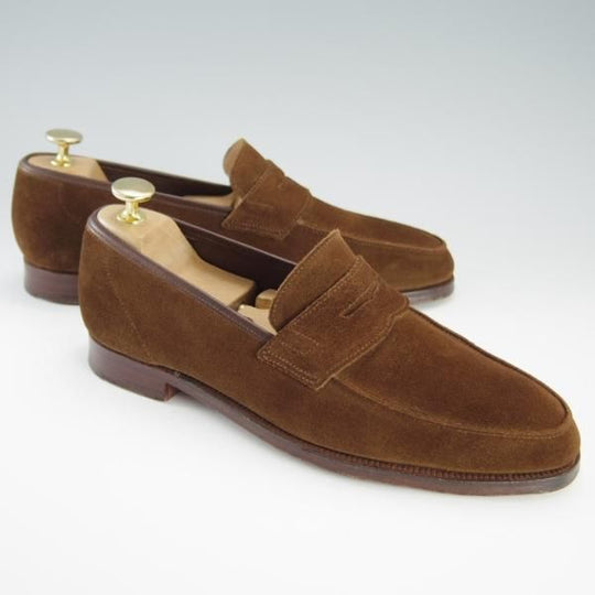 極上★クロケット&ジョーンズ 6E【★ユナイテッドアローズ別注/ANTON】366ラスト/コインローファー/茶/United Arrows/Crockett&Jones★f441