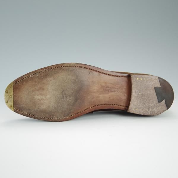 極上★クロケット&ジョーンズ 6E【★ユナイテッドアローズ別注/ANTON】366ラスト/コインローファー/茶/United Arrows/Crockett&Jones★f441