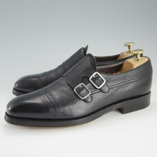 極上★(スペイン製)CARMINA/カルミナ SIZE 6【★トレーディングポスト別注/Trading Post】80260/ダブルモンク/グレインレザー/黒★f443