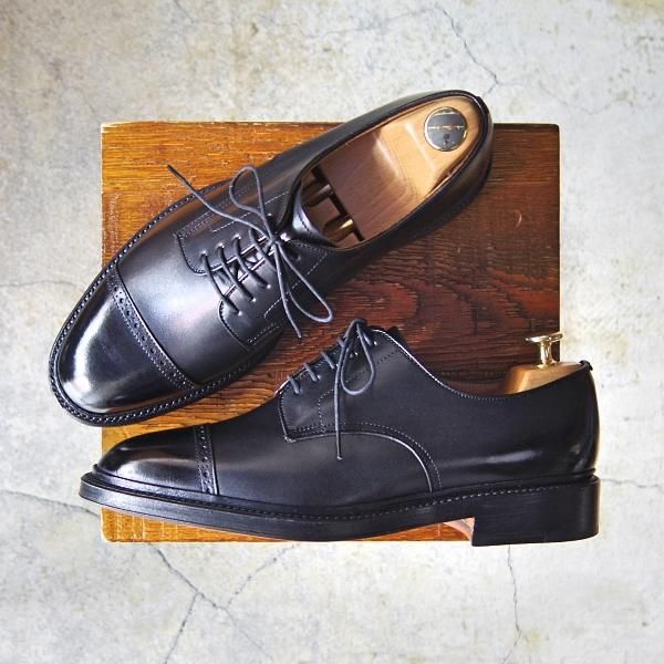 新品★ラルフローレン SIZE 25【定価￥50,600-★グッドイヤーウェルテッド製法/パンチドキャップトゥ】RL05/黒/リーガル/REGAL★f444