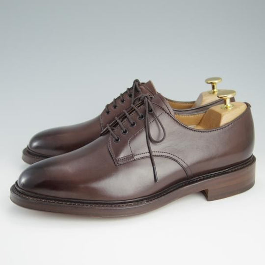 新品★ラルフローレン SIZE 25【定価￥50,600-★グッドイヤーウェルテッド製法/プレーントゥ】RL09/カーフ/濃茶/リーガル/REGAL★f445