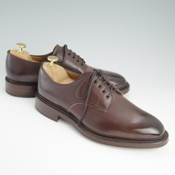 新品★ラルフローレン SIZE 25【定価￥50,600-★グッドイヤーウェルテッド製法/プレーントゥ】RL09/カーフ/濃茶/リーガル/REGAL★f445