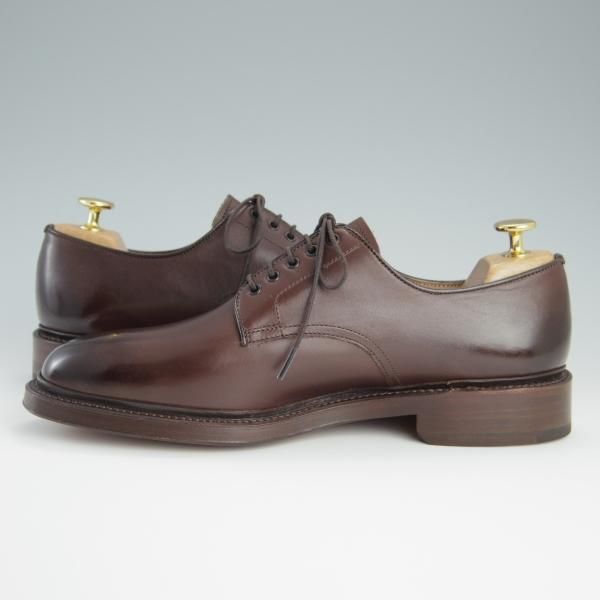 新品★ラルフローレン SIZE 25【定価￥50,600-★グッドイヤーウェルテッド製法/プレーントゥ】RL09/カーフ/濃茶/リーガル/REGAL★f445