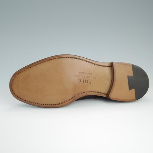 新品★ラルフローレン SIZE 25【定価￥50,600-★グッドイヤーウェルテッド製法/プレーントゥ】RL09/カーフ/濃茶/リーガル/REGAL★f445