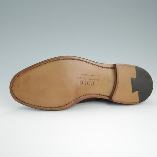 新品★ラルフローレン SIZE 25【定価￥50,600-★グッドイヤーウェルテッド製法/プレーントゥ】RL09/カーフ/濃茶/リーガル/REGAL★f445