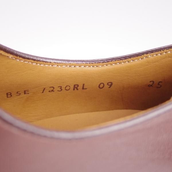 新品★ラルフローレン SIZE 25【定価￥50,600-★グッドイヤーウェルテッド製法/プレーントゥ】RL09/カーフ/濃茶/リーガル/REGAL★f445