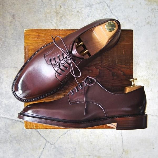 新品★ラルフローレン SIZE 26【定価￥50,600-★グッドイヤーウェルテッド製法/プレーントゥ】RL09/カーフ/濃茶/リーガル/REGAL★f446