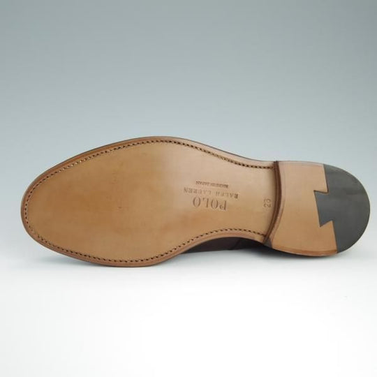 新品★ラルフローレン SIZE 26【定価￥50,600-★グッドイヤーウェルテッド製法/プレーントゥ】RL09/カーフ/濃茶/リーガル/REGAL★f446