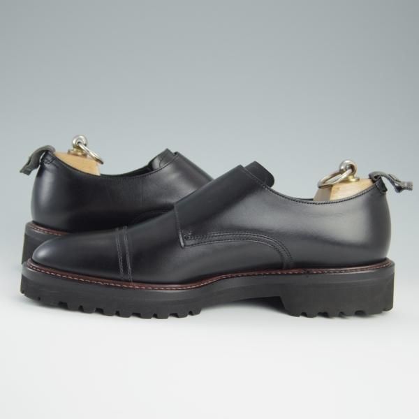 未使用★WH/ダブルエイチ SIZE 6【定価￥52,800-★ダブルモンク/WH0300】(仏)アノネイ社/ボカルーカーフ/Vocalou/黒/メンズ★f447