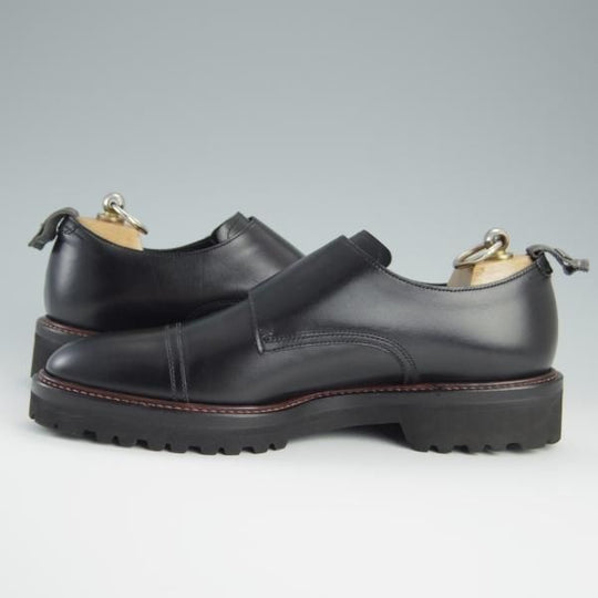 未使用★WH/ダブルエイチ SIZE 6【定価￥52,800-★ダブルモンク/WH0300】(仏)アノネイ社/ボカルーカーフ/Vocalou/黒/メンズ★f447