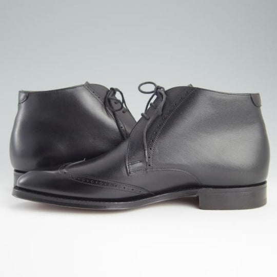 新品★(英)チーニー 8.5F【定価￥61,950-★(英)Aquascutum別注/チャッカブーツ】3888ラスト/黒/アクアスキュータム/CHEANEY★f448