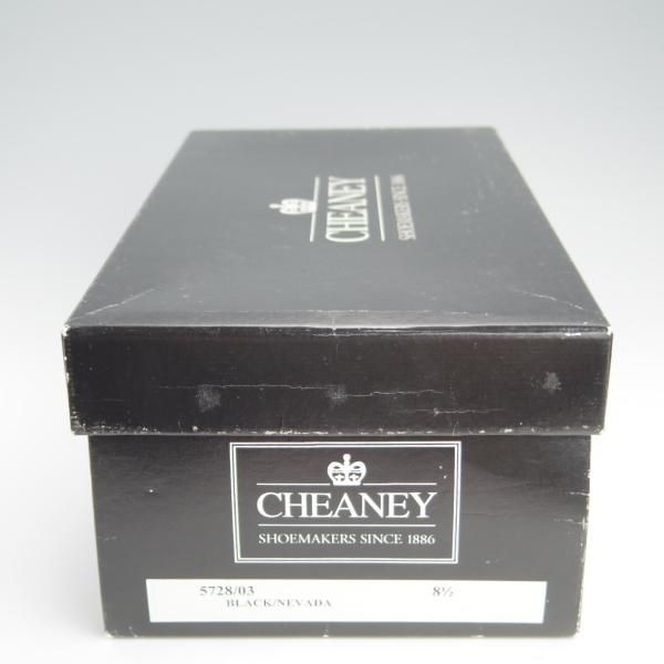 新品★(英)チーニー 8.5F【定価￥61,950-★(英)Aquascutum別注/チャッカブーツ】3888ラスト/黒/アクアスキュータム/CHEANEY★f448