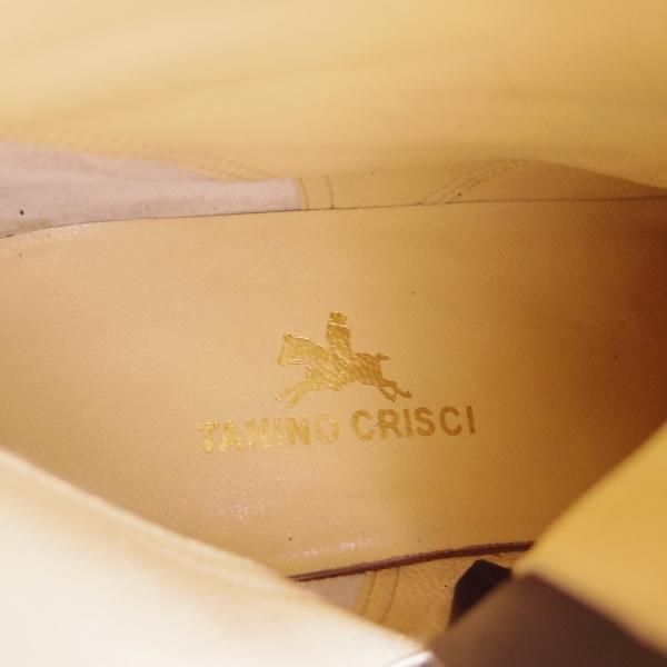 美品★(伊)タニノクリスチー SIZE 6【定価10万円以上★ジョッパーブーツ風/ジップブーツ】108274/カーフ/黒/メンズ/TANINO CRISCI★f449