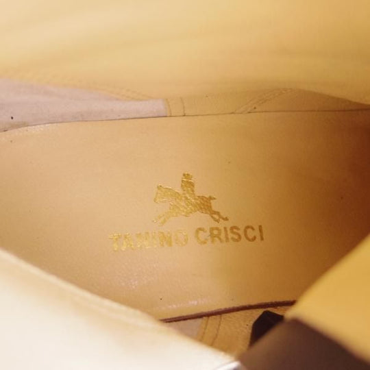 美品★(伊)タニノクリスチー SIZE 6【定価10万円以上★ジョッパーブーツ風/ジップブーツ】108274/カーフ/黒/メンズ/TANINO CRISCI★f449