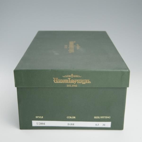 美品★ユニオンインペリアル 8.5EEE【★コインローファー/Special Model/U2004】(仏)アノネイ社/ベガノカーフ/茶/Union Imperial★f451
