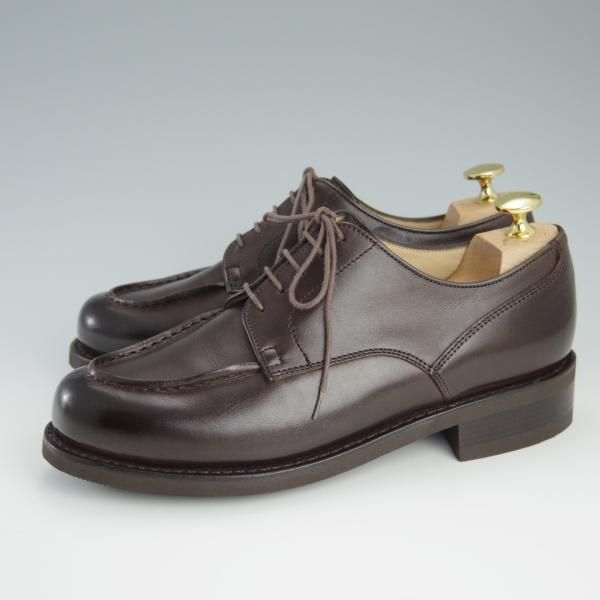 ほぼ未使用★パラブーツ SIZE 6【モデル定価￥77,000-★ドレス仕様シャンボード/CHAMBORD】CAFE/カフェ/濃茶/Uチップ/Paraboot★f452