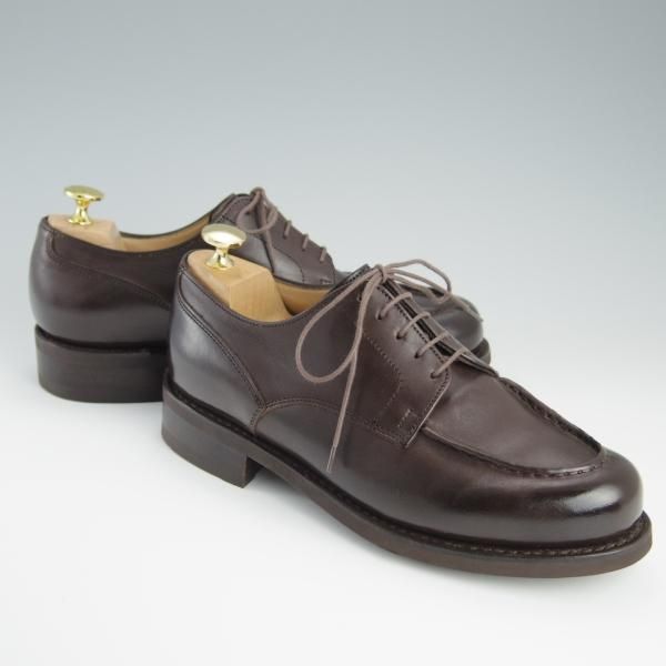 ほぼ未使用★パラブーツ SIZE 6【モデル定価￥77,000-★ドレス仕様シャンボード/CHAMBORD】CAFE/カフェ/濃茶/Uチップ/Paraboot★f452