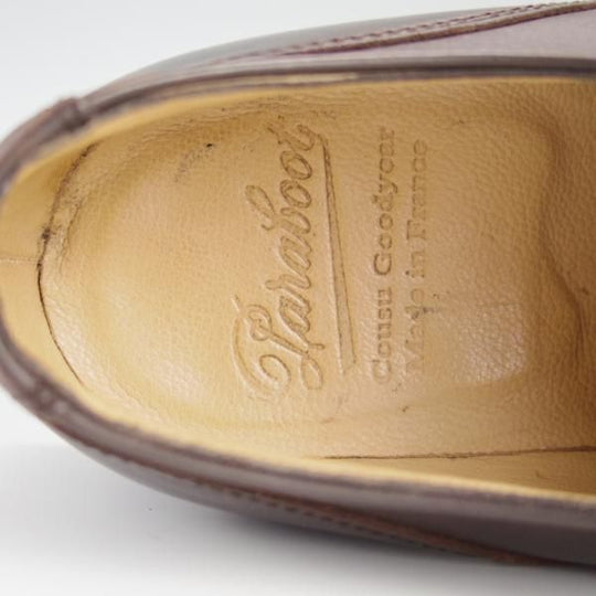 ほぼ未使用★パラブーツ SIZE 6【モデル定価￥77,000-★ドレス仕様シャンボード/CHAMBORD】CAFE/カフェ/濃茶/Uチップ/Paraboot★f452