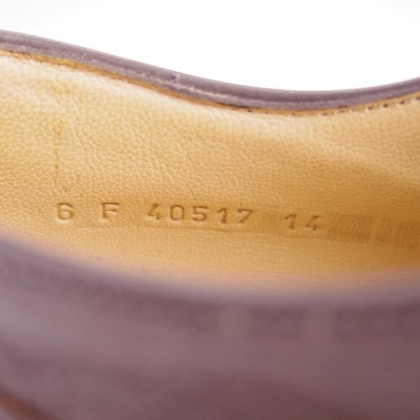 ほぼ未使用★パラブーツ SIZE 6【モデル定価￥77,000-★ドレス仕様シャンボード/CHAMBORD】CAFE/カフェ/濃茶/Uチップ/Paraboot★f452