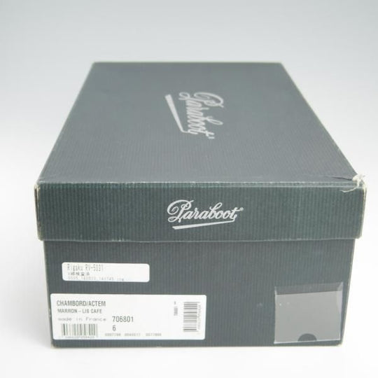 ほぼ未使用★パラブーツ SIZE 6【モデル定価￥77,000-★ドレス仕様シャンボード/CHAMBORD】CAFE/カフェ/濃茶/Uチップ/Paraboot★f452