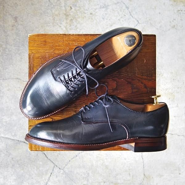 極上★オールデン 6.5D【貴重★(米)MOULDED SHOE別注/モディファイドラスト】D4401/プレーントゥ/クロムエクセル/紺/Alden★f454