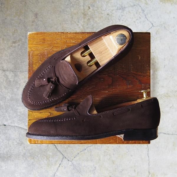 極上★オールデン 7C【定価￥105,600-★タッセルローファー/666】アバディーンラスト/スエード/濃茶/ALDEN★f463