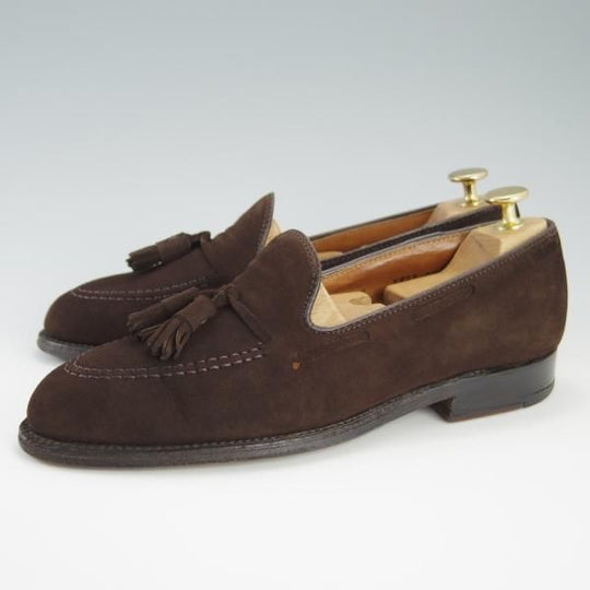 極上★オールデン 7C【定価￥105,600-★タッセルローファー/666】アバディーンラスト/スエード/濃茶/ALDEN★f463