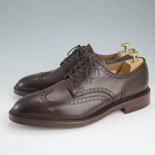 新品★ラルフローレン SIZE 27【定価￥50,600-★グッドイヤーウェルテッド製法/フルブローグ】RL01/カーフ/リーガル/濃茶/REGAL★f471