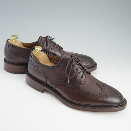 新品★ラルフローレン SIZE 27【定価￥50,600-★グッドイヤーウェルテッド製法/フルブローグ】RL01/カーフ/リーガル/濃茶/REGAL★f471