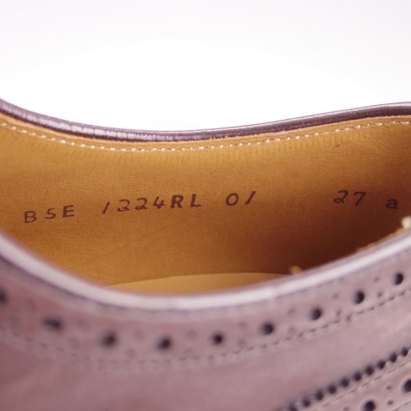 新品★ラルフローレン SIZE 27【定価￥50,600-★グッドイヤーウェルテッド製法/フルブローグ】RL01/カーフ/リーガル/濃茶/REGAL★f471