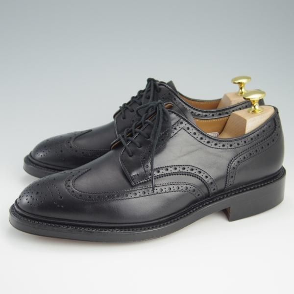 新品★ラルフローレン SIZE 24.5【定価￥50,600-★グッドイヤーウェルテッド製法/フルブローグ】RL01/カーフ/黒/リーガル/REGAL★f472