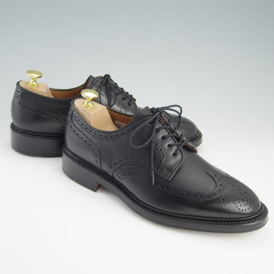 新品★ラルフローレン SIZE 24.5【定価￥50,600-★グッドイヤーウェルテッド製法/フルブローグ】RL01/カーフ/黒/リーガル/REGAL★f472