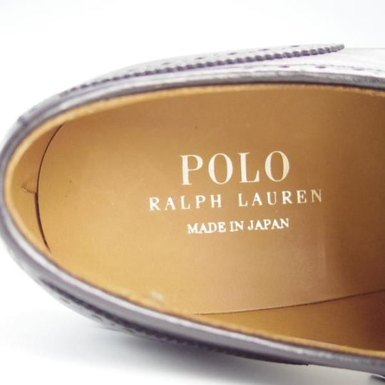 新品★ラルフローレン SIZE 24.5【定価￥50,600-★グッドイヤーウェルテッド製法/フルブローグ】RL01/カーフ/黒/リーガル/REGAL★f472