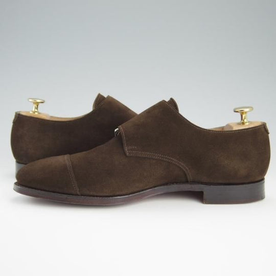 美品★クロケット&ジョーンズ 6.5E【モデル定価￥93,500-★LOWNDES 2/シップス別注】ダブルモンク/341ラスト/濃茶/Crockett&Jones★f473