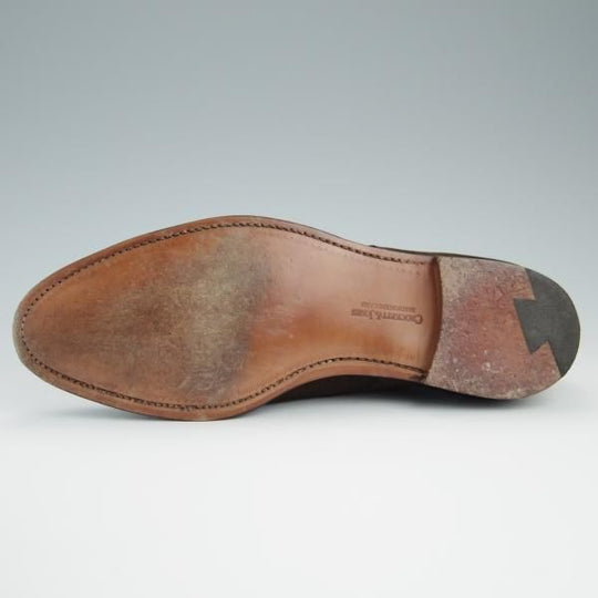 美品★クロケット&ジョーンズ 6.5E【モデル定価￥93,500-★LOWNDES 2/シップス別注】ダブルモンク/341ラスト/濃茶/Crockett&Jones★f473