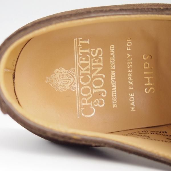 美品★クロケット&ジョーンズ 6.5E【モデル定価￥93,500-★LOWNDES 2/シップス別注】ダブルモンク/341ラスト/濃茶/Crockett&Jones★f473
