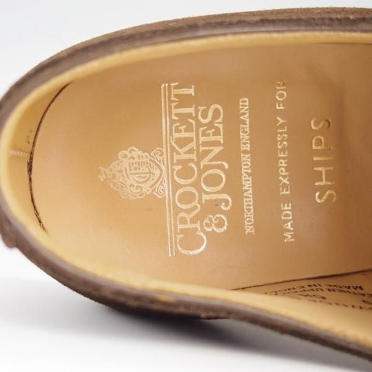 美品★クロケット&ジョーンズ 6.5E【モデル定価￥93,500-★LOWNDES 2/シップス別注】ダブルモンク/341ラスト/濃茶/Crockett&Jones★f473