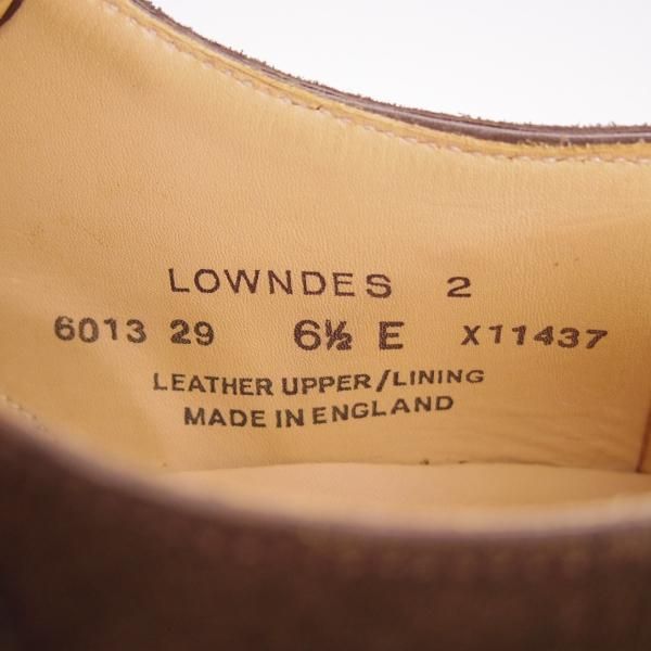 美品★クロケット&ジョーンズ 6.5E【モデル定価￥93,500-★LOWNDES 2/シップス別注】ダブルモンク/341ラスト/濃茶/Crockett&Jones★f473
