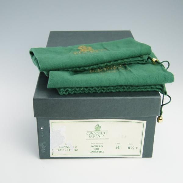 美品★クロケット&ジョーンズ 6.5E【モデル定価￥93,500-★LOWNDES 2/シップス別注】ダブルモンク/341ラスト/濃茶/Crockett&Jones★f473