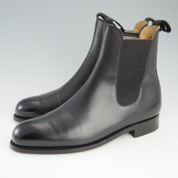 極美品★J.M.ウェストン 8E【定価￥159,500-★サイドゴアブーツ/705】39ラスト/ボックスカーフ/黒/メンズ/Weston/ウエストン★f476