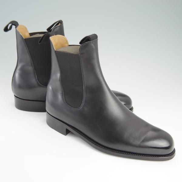 極美品★J.M.ウェストン 8E【定価￥159,500-★サイドゴアブーツ/705】39ラスト/ボックスカーフ/黒/メンズ/Weston/ウエストン★f476