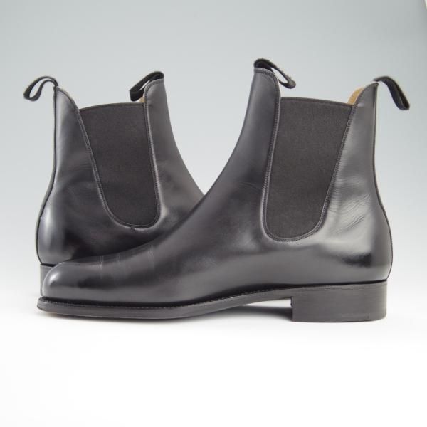 極美品★J.M.ウェストン 8E【定価￥159,500-★サイドゴアブーツ/705】39ラスト/ボックスカーフ/黒/メンズ/Weston/ウエストン★f476