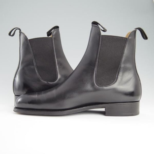 極美品★J.M.ウェストン 8E【定価￥159,500-★サイドゴアブーツ/705】39ラスト/ボックスカーフ/黒/メンズ/Weston/ウエストン★f476